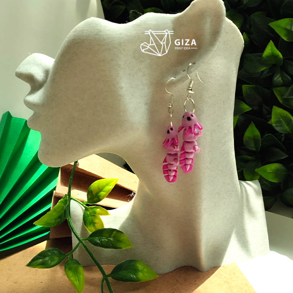 🐾 Aretes de Axolote Impresos en 3D – Naturaleza Mágica en tus Orejas
