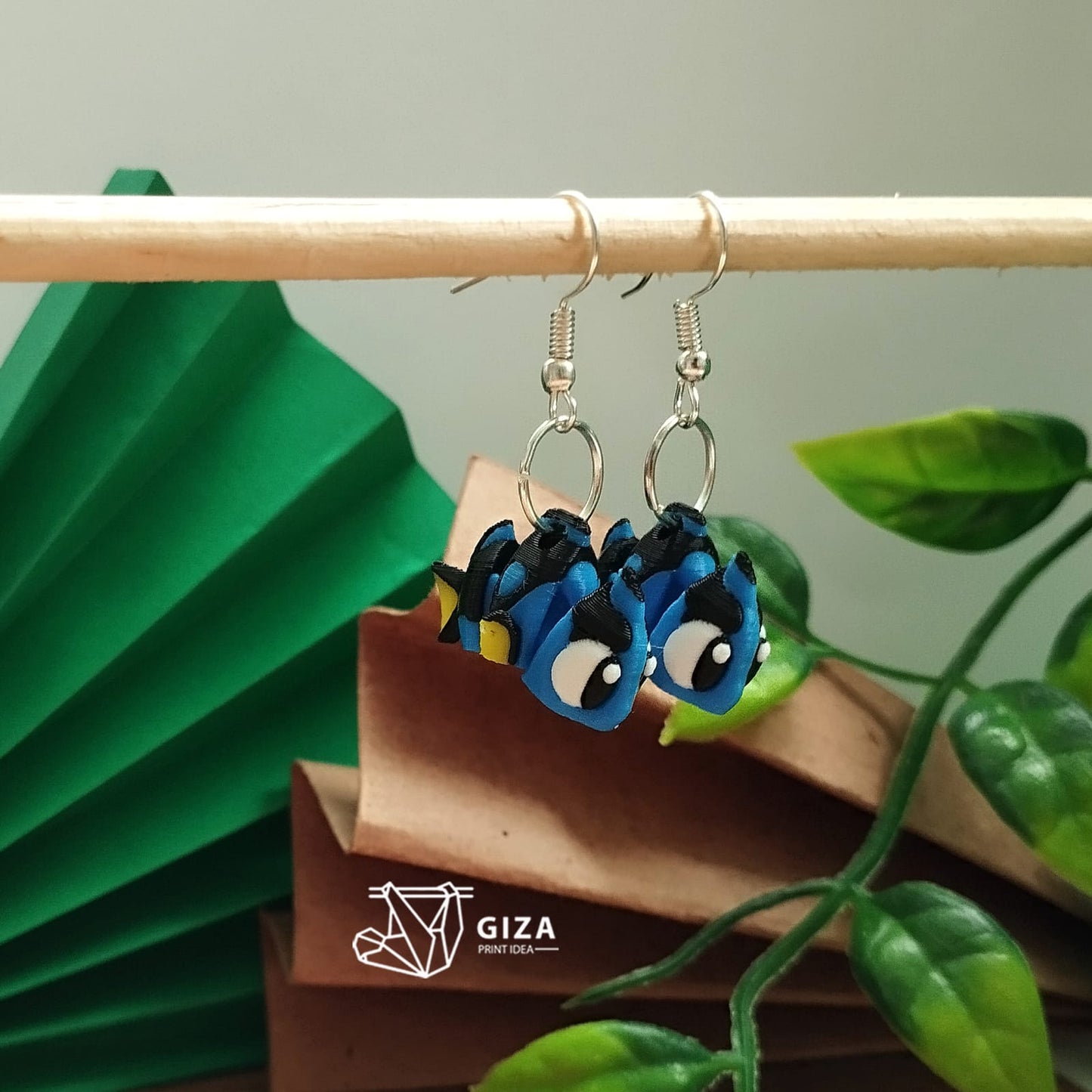 🐟 Aretes de Pez Cirujano Impresos en 3D – Color y Elegancia Marina