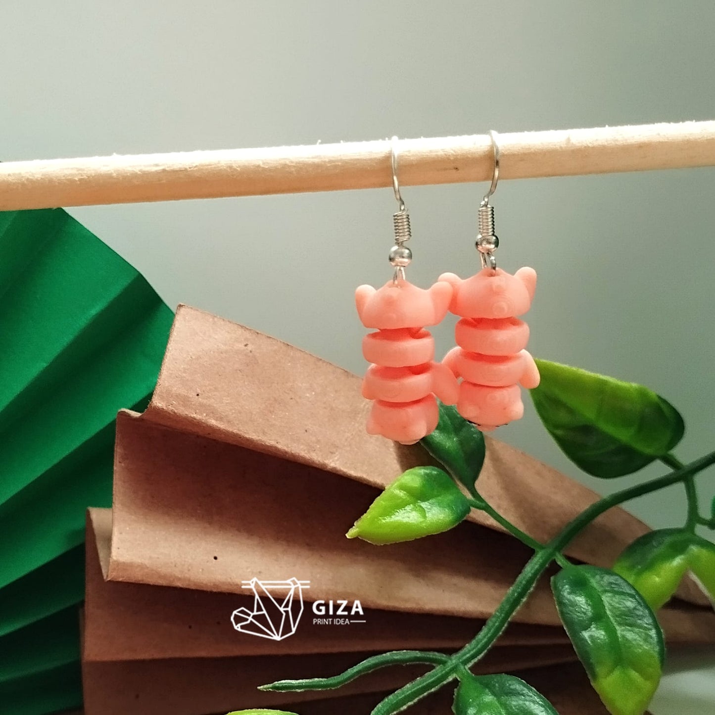🐷 Aretes de Cerdito Impresos en 3D – Dulzura y Encanto en tu Estilo
