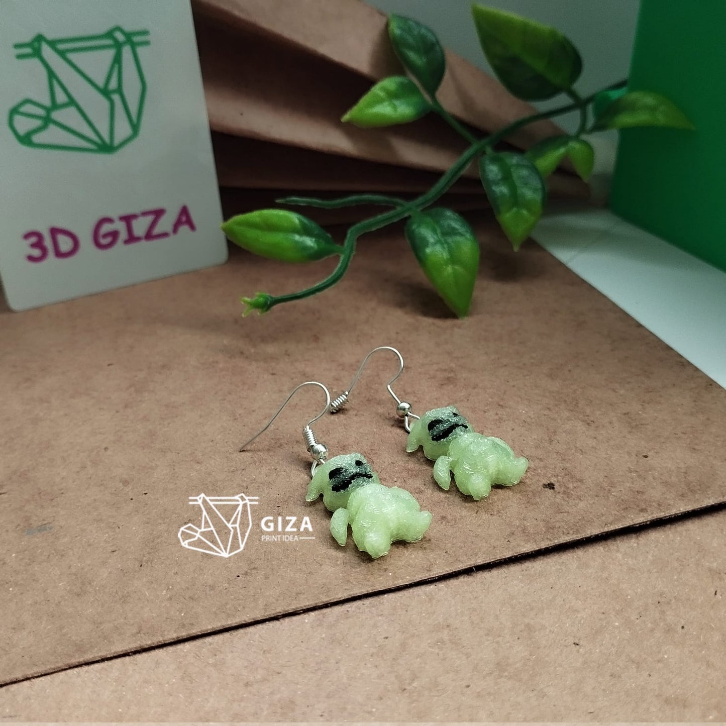 👹 Aretes de Oogie Boogie Impresos en 3D – El Villano Siniestro de El Extraño Mundo de Jack