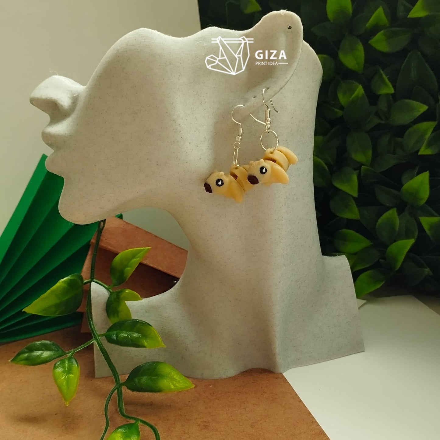 🦫 Aretes de Capibara Impresos en 3D – Serenidad y Ternura en tu Estilo