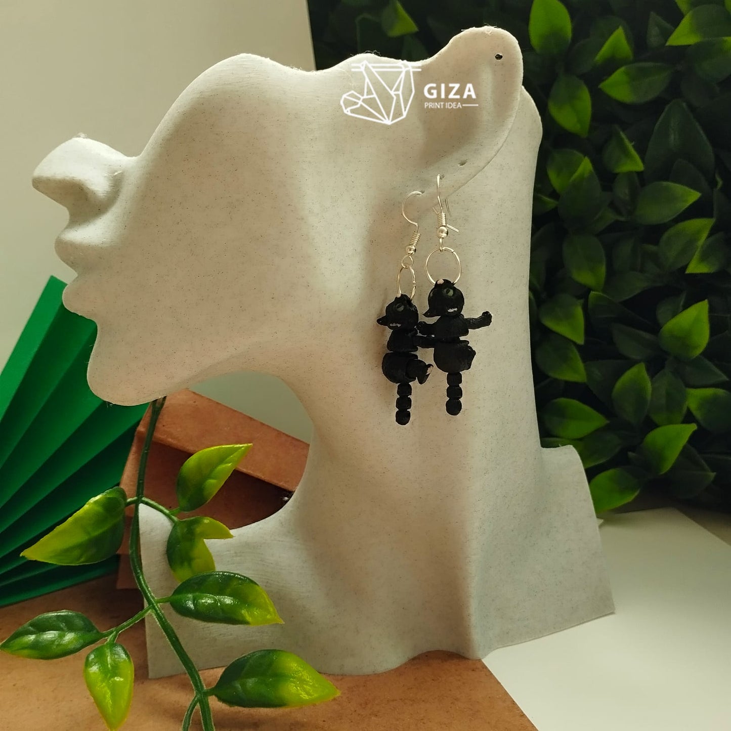 🐱 Aretes de Gato Impresos en 3D – Tu Amor Felino en un Toque Elegante
