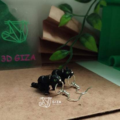 🐱 Aretes de Gato Impresos en 3D – Tu Amor Felino en un Toque Elegante