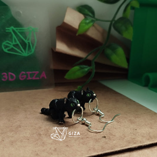 🐱 Aretes de Gato Impresos en 3D – Tu Amor Felino en un Toque Elegante