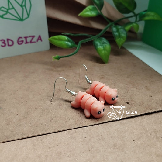 🐷 Aretes de Cerdito Impresos en 3D – Dulzura y Encanto en tu Estilo
