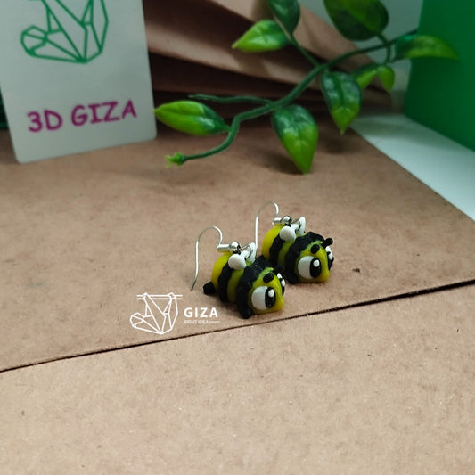 🐝 Aretes de Abeja Impresos en 3D – Dulzura y Vitalidad Natural