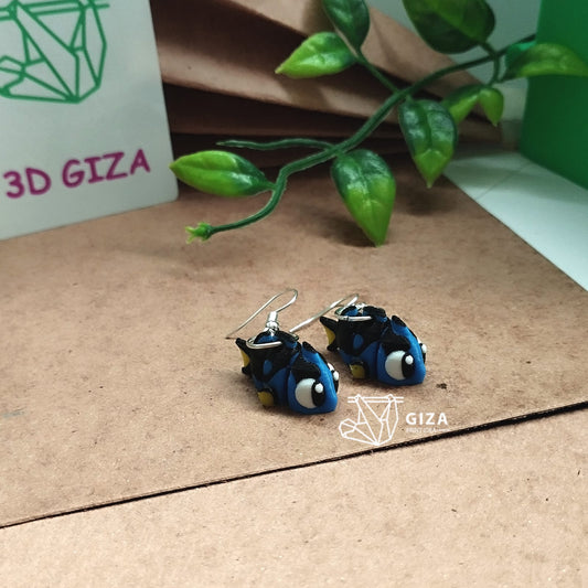 🐟 Aretes de Pez Cirujano Impresos en 3D – Color y Elegancia Marina